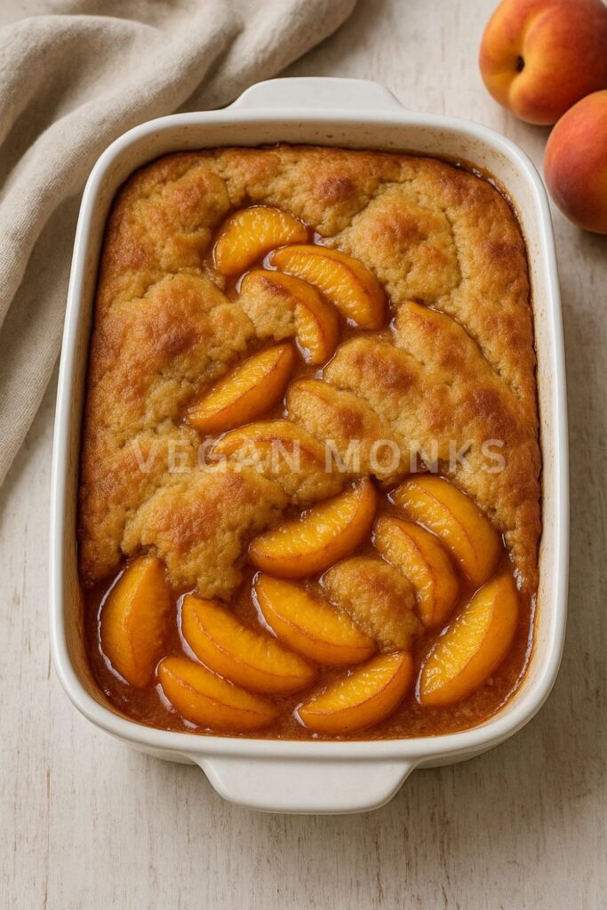 Classic Southern-Style Vegan Peach Cobbler