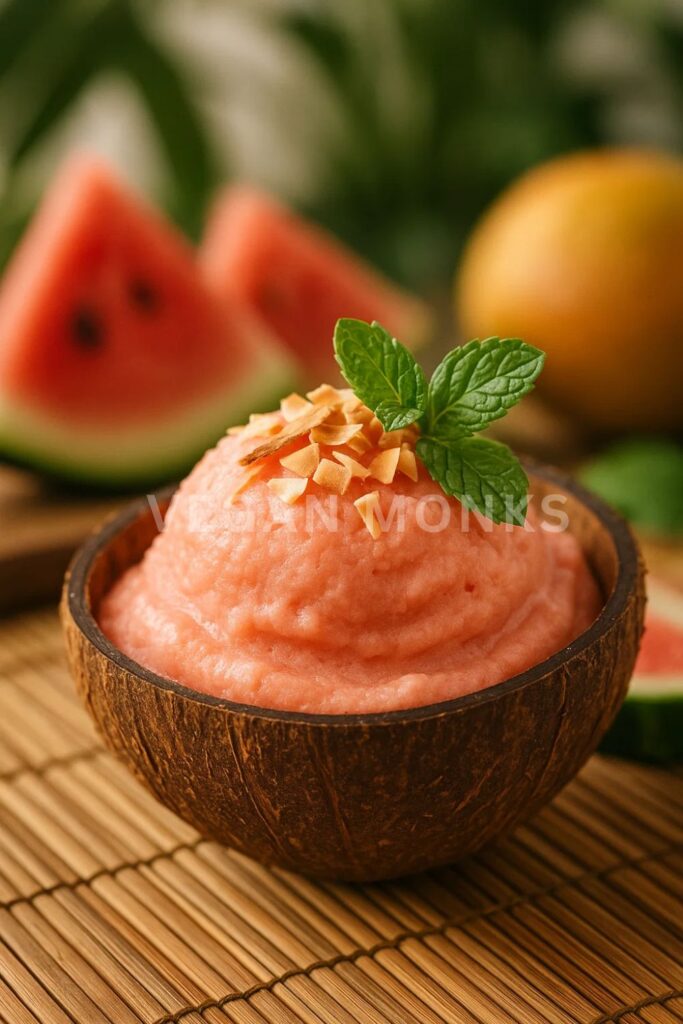 Coconut Watermelon Sorbet