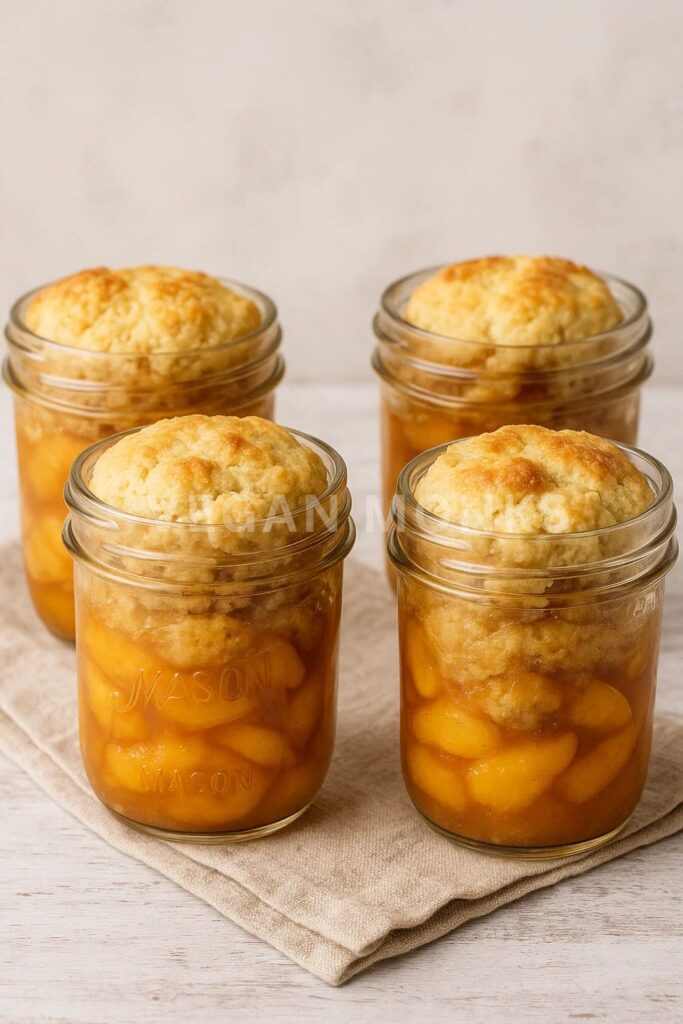 Mini Vegan Peach dessert