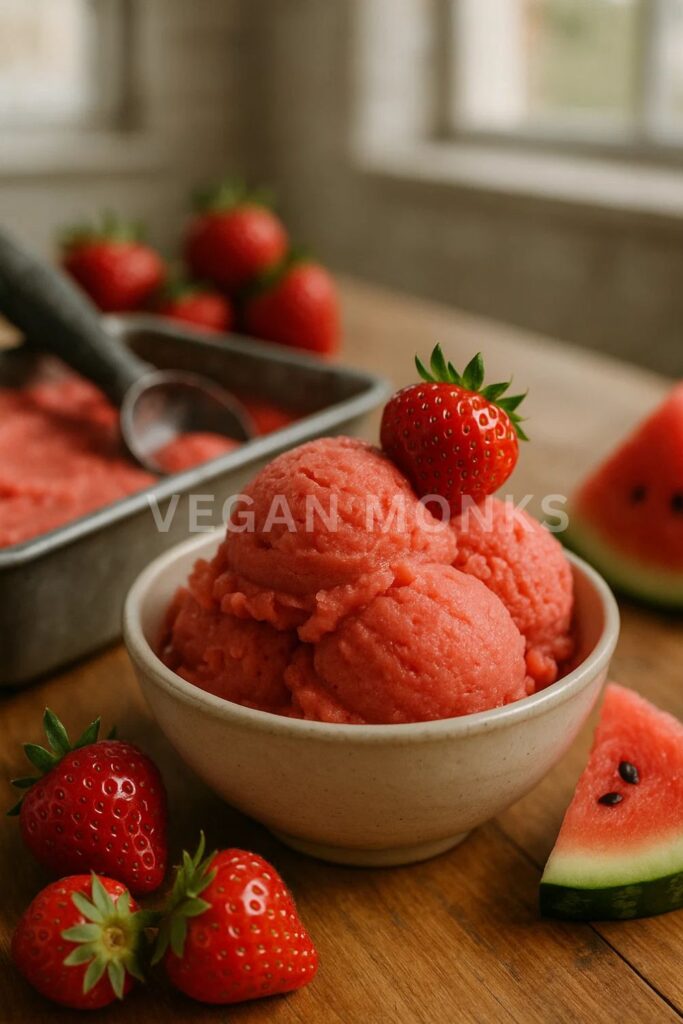 Strawberry Watermelon Sorbet