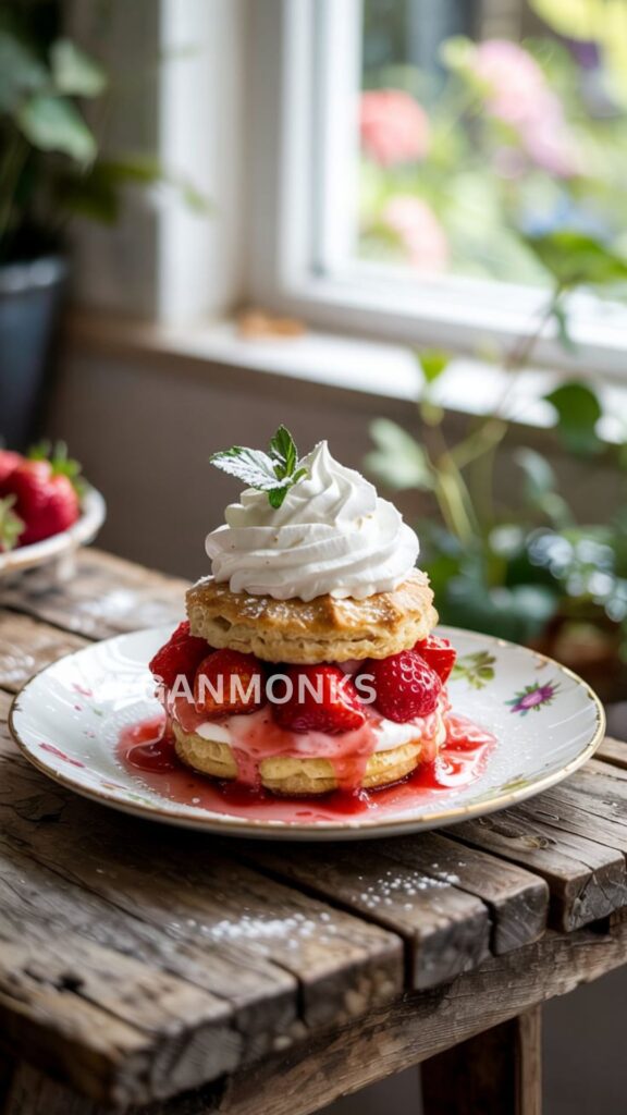 Vegan strawberry short cake