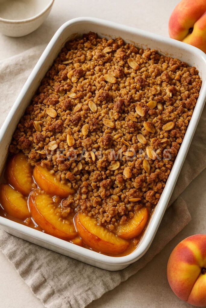 crispy almond-oat crumble