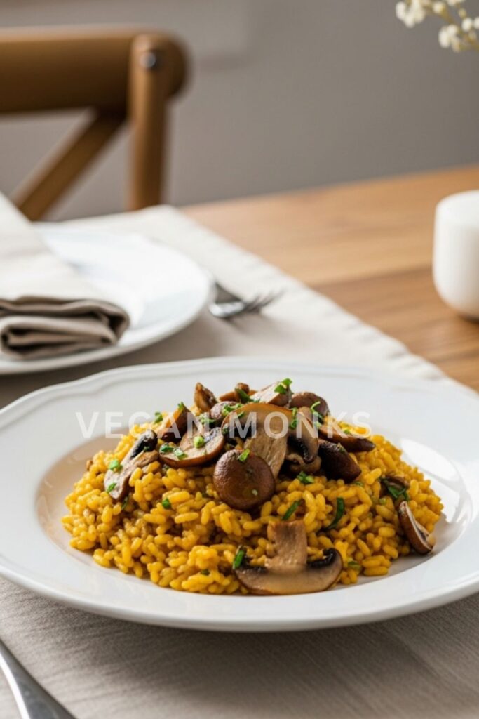 Classic Vegan Mushroom Risotto