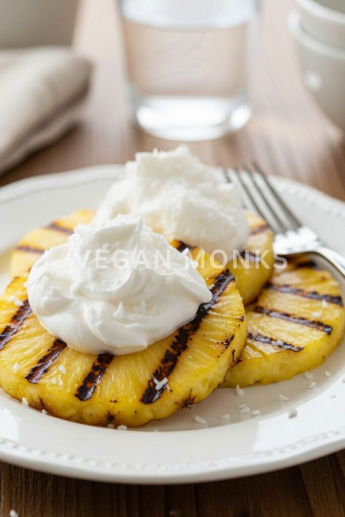 Grilled Pineapple with Coconut Whipped Cream