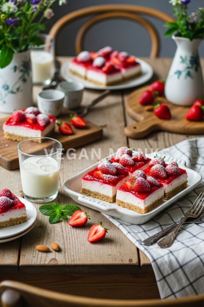 No-Bake Strawberry Cheesecake Bars