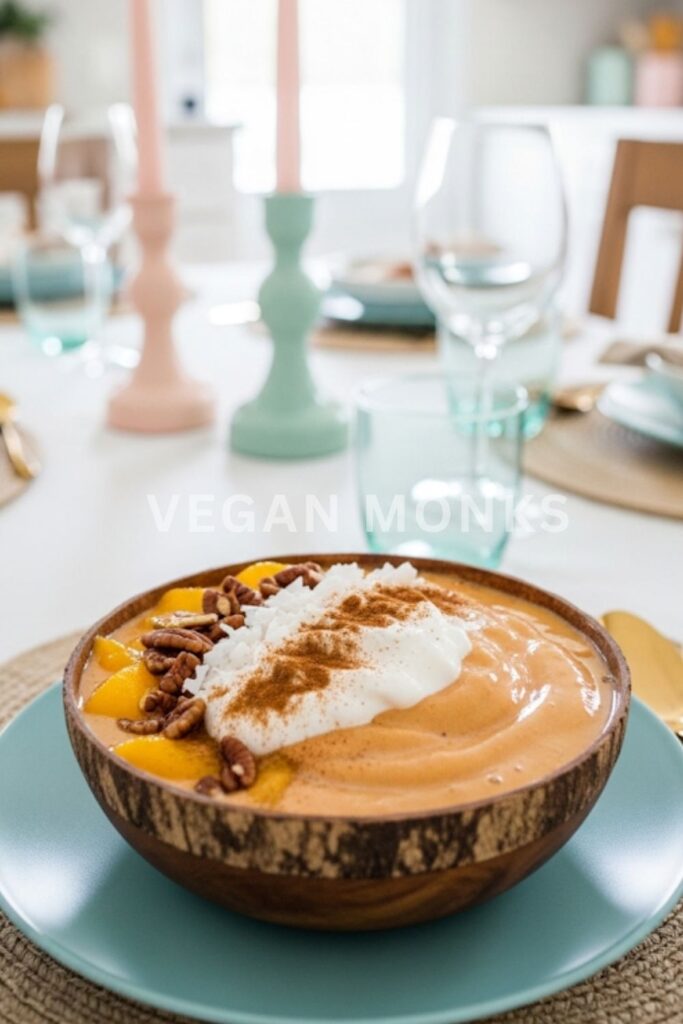 Peach Cobbler Smoothie Bowl