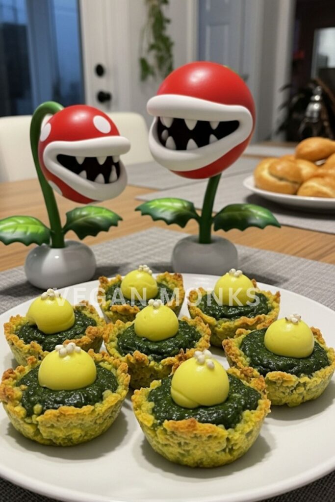 Piranha Plant Veggie Cups