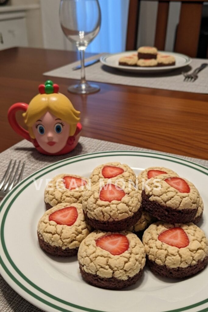 Princess Peach Strawberry Shortcake Bites