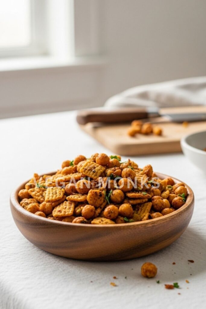 Savory Roasted Chickpea Snack Mix