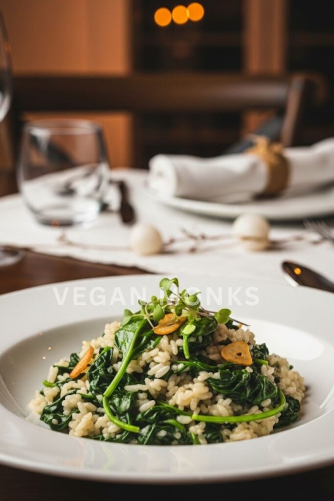 Spinach & Garlic Risotto