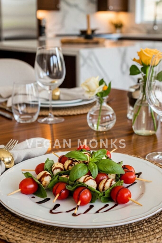 Vegan Caprese Skewers
