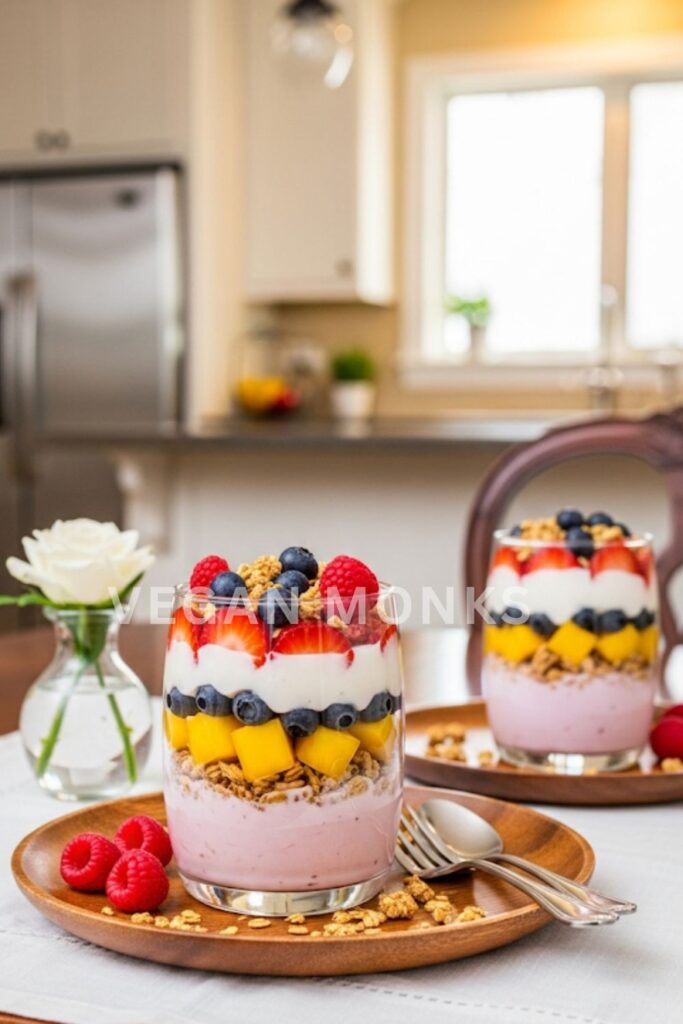 Vegan Fruit & Yogurt Parfaits